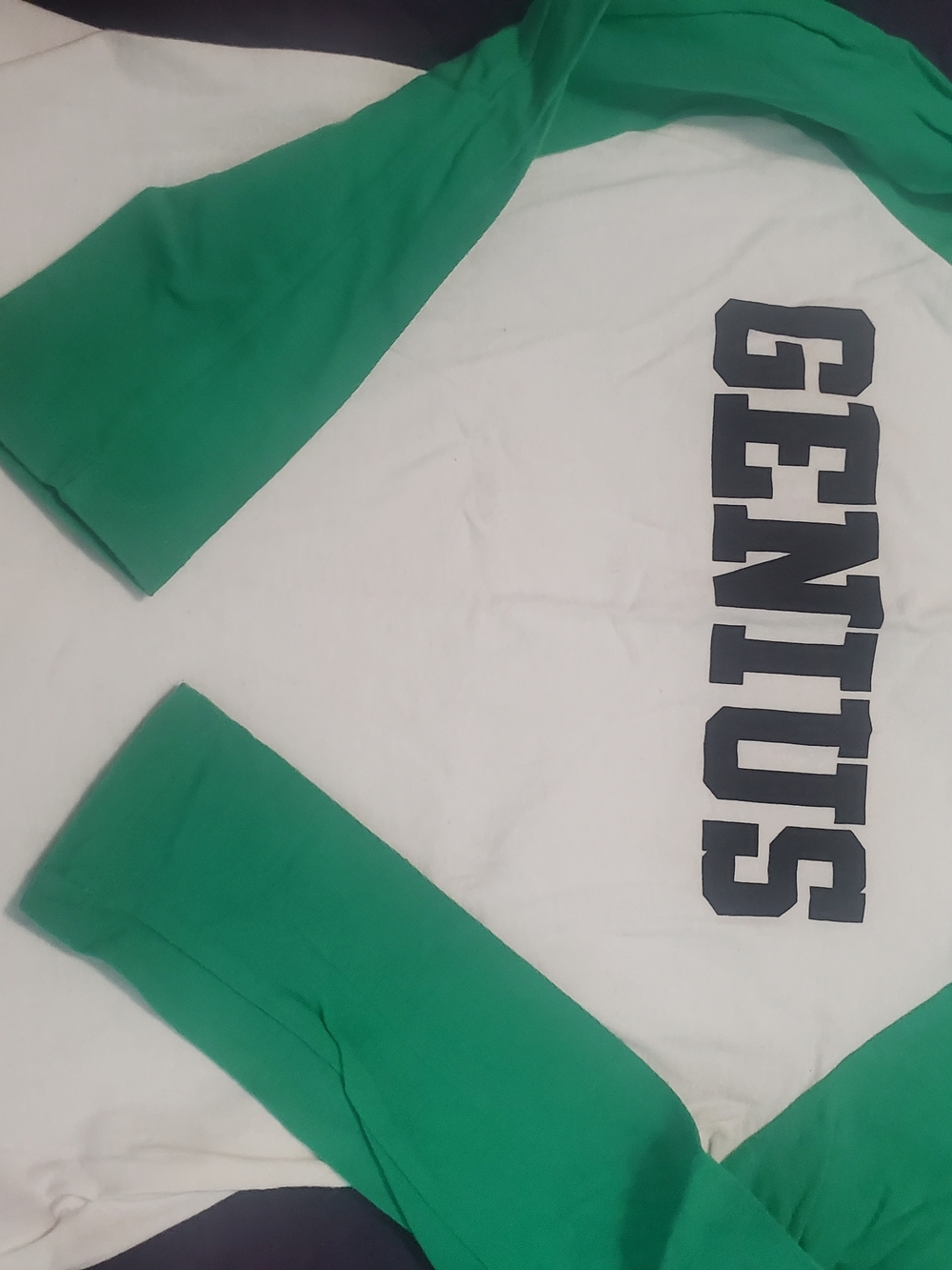 GAP Kids White Tee with Green Trim